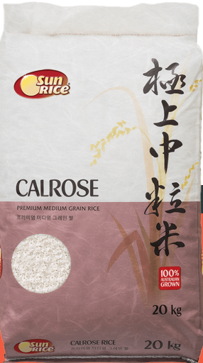 AUS SUNRICE CALROSE MEDIUM GRAIN RICE 20KG [1]