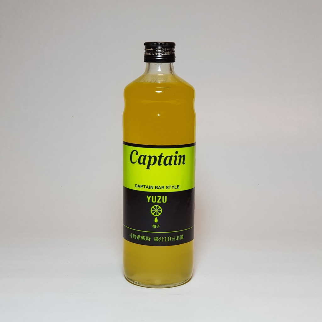 CAPTAIN YUZU SYRUP 600ML (BOTTLE)[12]