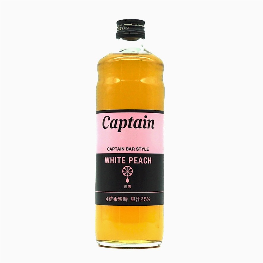 CAPTAIN HAKUTO (WHITE PEACH) SYRUP 600ML [12]