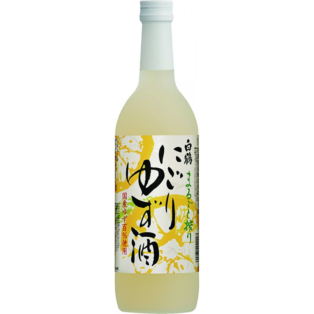 [L-HAT004] HAKUTSURU MARUGOTO SHIBORI NIGORI YUZU SHU 720ml [6]